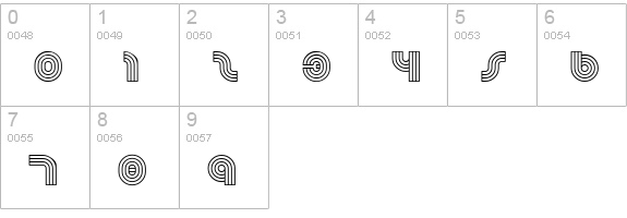 Dreamland numbers 0-9 preview