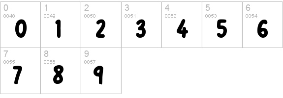 Dreamwalks numbers 0-9 preview