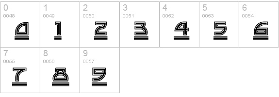 Drive-Thru NF numbers 0-9 preview