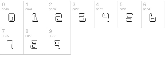 Droid Lover 3D numbers 0-9 preview