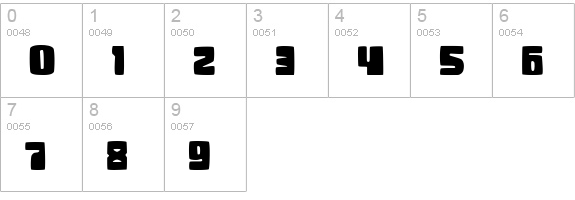 Drolly numbers 0-9 preview