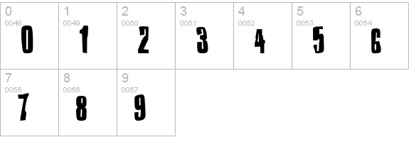 Druillet numbers 0-9 preview