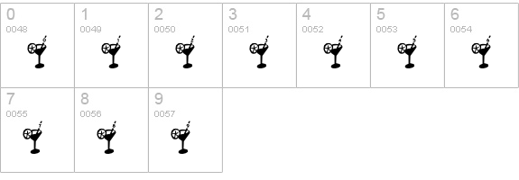 Dry Martini numbers 0-9 preview