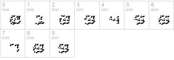 DS Home Front numbers 0-9 preview
