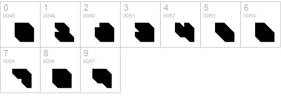 DS P9RMX3D numbers 0-9 preview