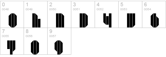 DS PlattenBau numbers 0-9 preview