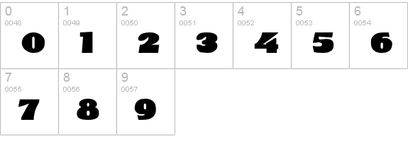 DS ShowBill numbers 0-9 preview