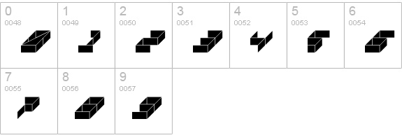 DS Space numbers 0-9 preview