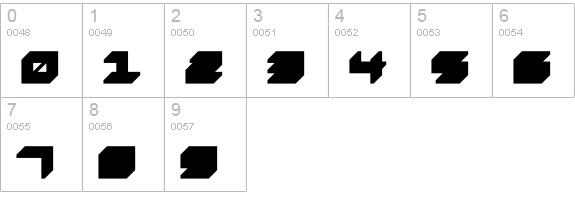 DS SQR553DL numbers 0-9 preview