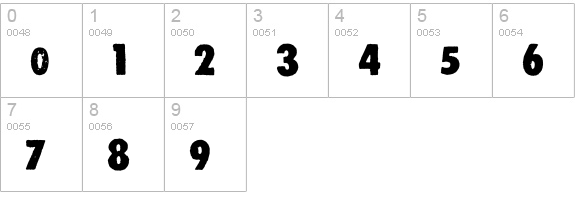 DS Stamper numbers 0-9 preview