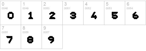 DS Ticket65 numbers 0-9 preview