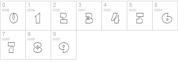 DSMotterHo numbers 0-9 preview