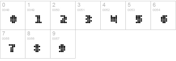 DT 104 numbers 0-9 preview