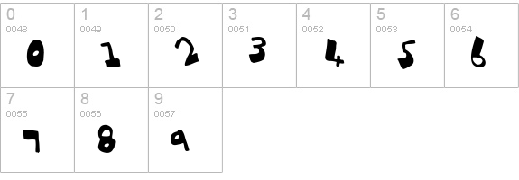 dubbem numbers 0-9 preview