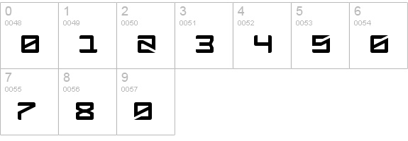 DubbingStar Regular numbers 0-9 preview