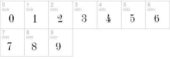 DubielPlain numbers 0-9 preview