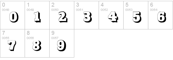 Duo Licht numbers 0-9 preview