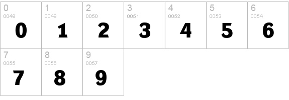 Dynamo B E numbers 0-9 preview