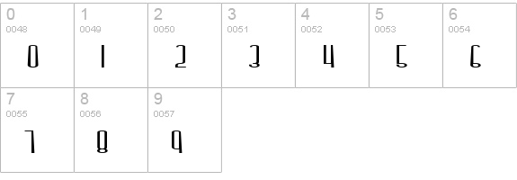 Dystorque BRK numbers 0-9 preview