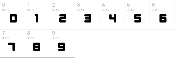 E4 Digital Final numbers 0-9 preview