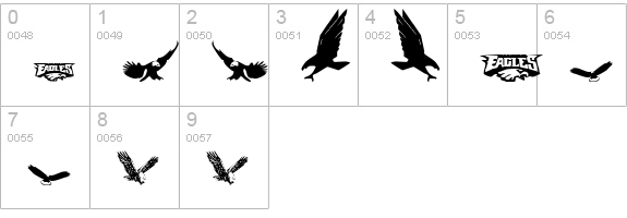 Eaglemania numbers 0-9 preview