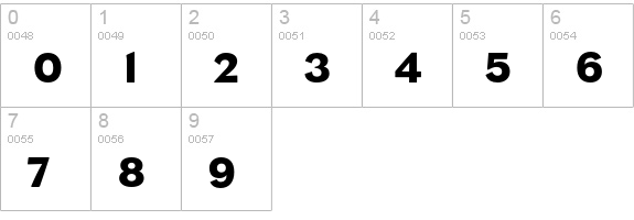 EagleNummerZwei numbers 0-9 preview