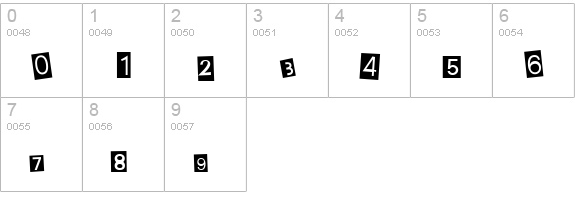 Earwig Factory numbers 0-9 preview