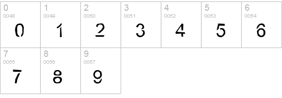 Eco-Files Rough numbers 0-9 preview