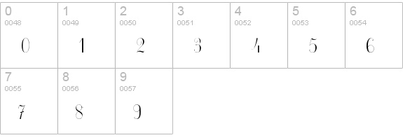 Ecolier_court numbers 0-9 preview