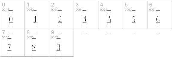 Ecolier_lignes numbers 0-9 preview