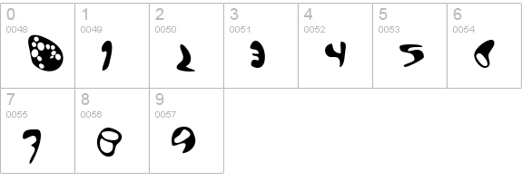 EctoBlaster numbers 0-9 preview