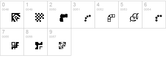 Eezeborder numbers 0-9 preview