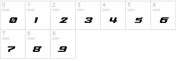 Ef4000cc numbers 0-9 preview