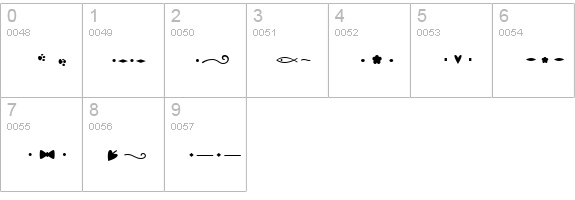 Efon numbers 0-9 preview
