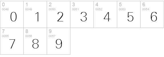 EfParasite numbers 0-9 preview