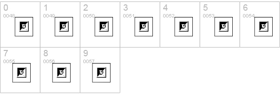 Egyptian numbers 0-9 preview