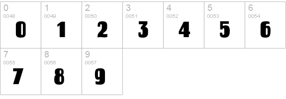 EinhornICG numbers 0-9 preview