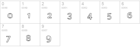 Elected Office Outline numbers 0-9 preview