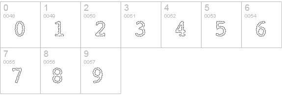 Electric Hermes numbers 0-9 preview
