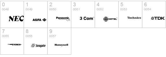 Electronics Regular numbers 0-9 preview