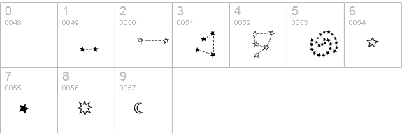 Elementary-Space numbers 0-9 preview
