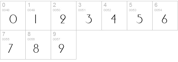 Elisia numbers 0-9 preview