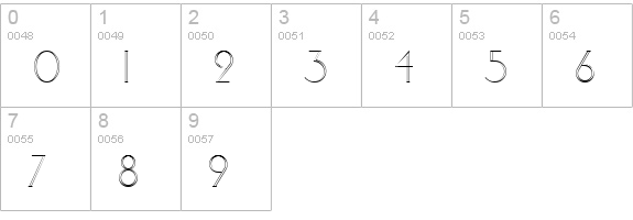 ElisiaOpenface Regular numbers 0-9 preview