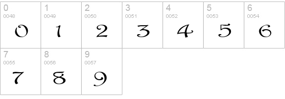 elista numbers 0-9 preview