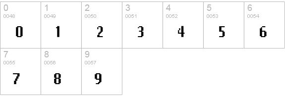 EmigreTen numbers 0-9 preview