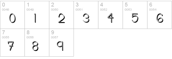 Emmy 3D numbers 0-9 preview
