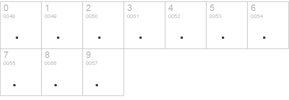 Engravier_Initials numbers 0-9 preview