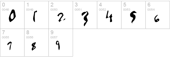 Enya numbers 0-9 preview