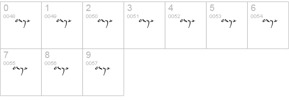 Enyalogo numbers 0-9 preview
