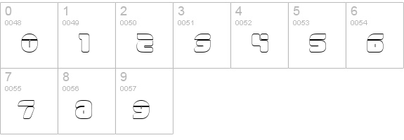 EraserFiveGuage numbers 0-9 preview